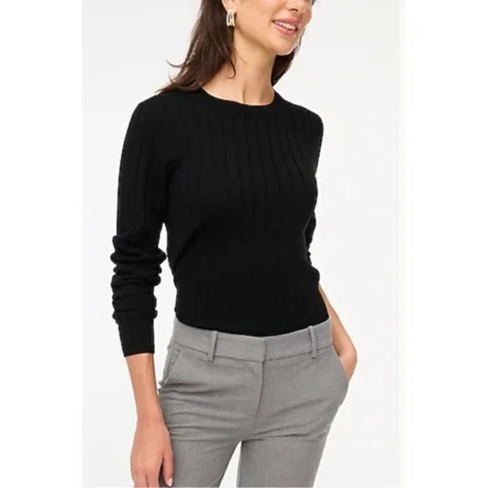 Trader Bay Merino Wool Blend Pullover Ribbed Swea… - image 1